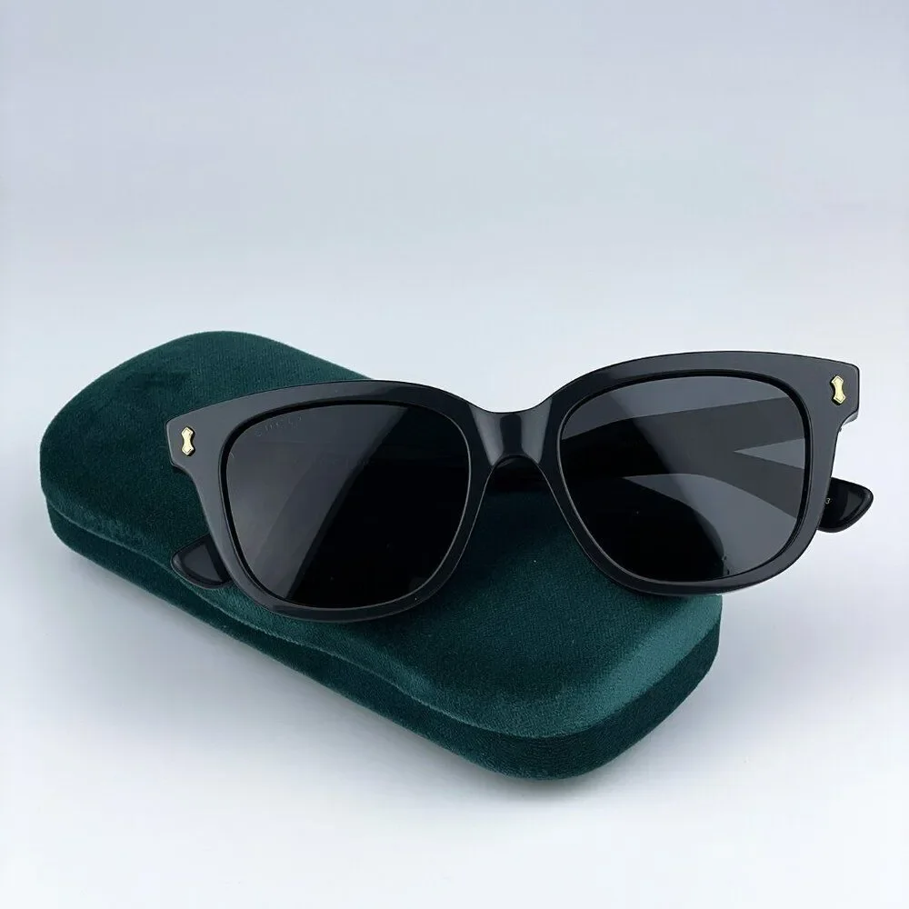 NEW Gucci GG1264S 001 Black Grey Square Women Sunglasses